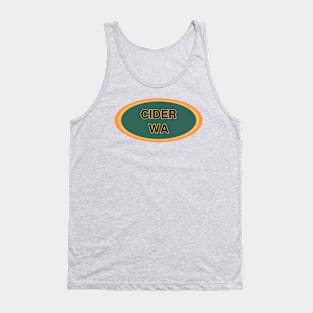 Cider Washington! Gold, Orange and Evergreen Style Tank Top